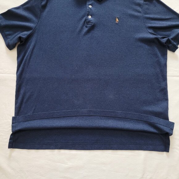 Polo Ralph Lauren Classic Fit Polo Navy Short Sleeve Mens XL Preppy Normcore - Picture 4 of 10